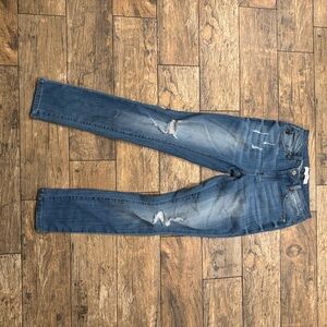 KanCan Blue Skinny Jeans Distressed Faded